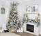 Farmhouse Ball Ornaments (Set of 6, Gold/Silver); Distressed Metal Glass Ball Vintage Style Christmas Decorations